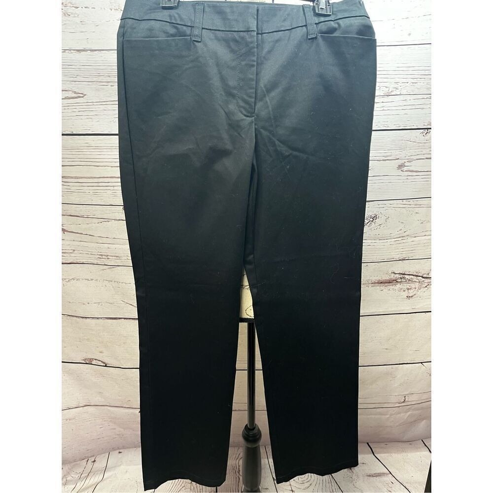 Nine West Womens Black Classic‎ Fit Straight Leg Dress Pants Size 10